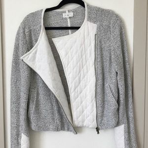 Tweed quilted blazer